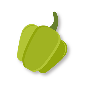 sticky fingers cooking bell pepper graphic