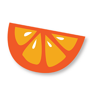 sticky fingers cooking orange slice graphic